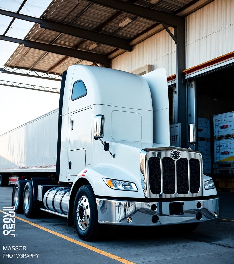 Brightline truck at dock