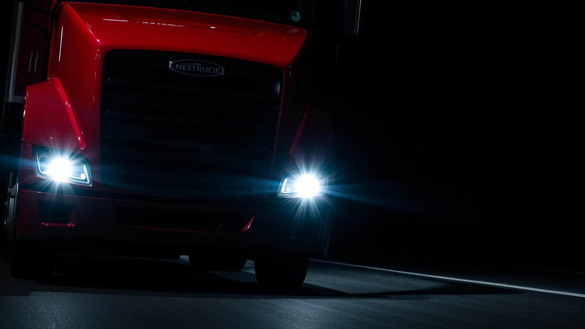 Freight truck close-up