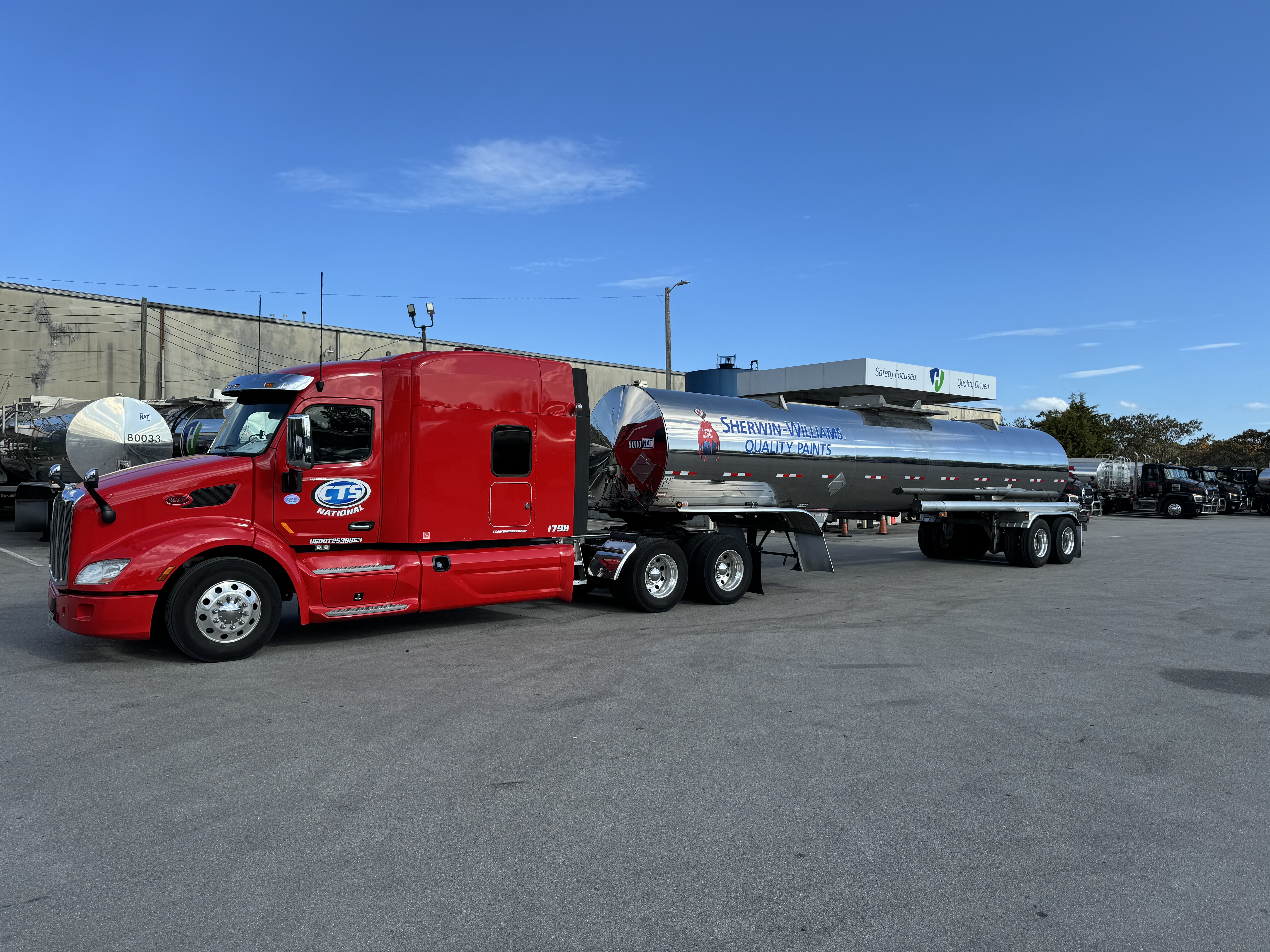 Brightline truck on roadway