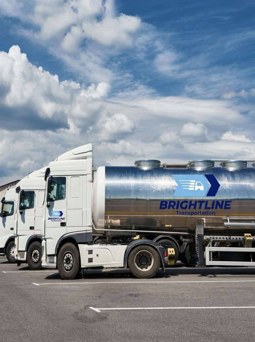 Brightline truck on roadway